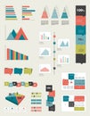 Flat infographic collection