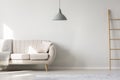 Flat interior with beige settee Royalty Free Stock Photo