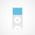 Flat ipod icon in trendy design style