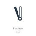 Flat iron icon vector. Trendy flat flat iron icon from beauty collection isolated on white background. Vector illustration can be Royalty Free Stock Photo