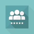 Best team - Flat minimal icon Royalty Free Stock Photo