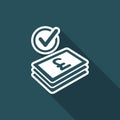 Checking payment icon - Sterling Royalty Free Stock Photo