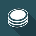 Coins - Vector web icon