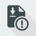 File dowload error - Flat minimal icon
