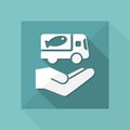 Food delivery service - Vector web icon