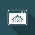 House performance - Vector icon for computer website or application Royalty Free Stock Photo