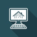 House performance - Vector icon for computer website or application Royalty Free Stock Photo