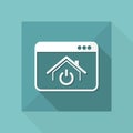 House power switch - Vector icon for computer website or application Royalty Free Stock Photo