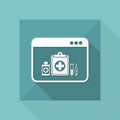 Medical digital page - Vector icon for computer website or application Royalty Free Stock Photo