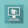 Medical digital page - Vector icon for computer website or application Royalty Free Stock Photo