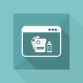 Medical digital page - Vector icon for computer website or application Royalty Free Stock Photo
