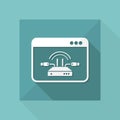 Modem connection - Vector flat minimal icon