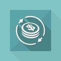 Money exchange icon - Dollars