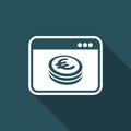 Money web service - Euro Royalty Free Stock Photo