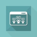Negation crowd - Vector icon for computer website or application