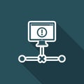 Network error - Flat minimal icon Royalty Free Stock Photo