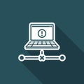 Network error - Flat minimal icon Royalty Free Stock Photo