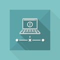 Network error - Flat minimal icon Royalty Free Stock Photo