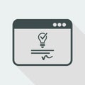 Patented idea - Vector icon for computer website or application