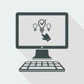 Pick the better idea - Vector icon for computer website or application