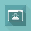 Router setting window - Vector flat minimal icon