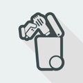 Separate waste collection icon