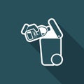 Separate waste collection icon Royalty Free Stock Photo