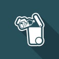 Separate waste collection icon Royalty Free Stock Photo