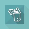 Separate waste collection icon Royalty Free Stock Photo