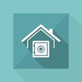 Strongbox service - Vector web icon Royalty Free Stock Photo