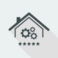 Top rating home system - Vector web icon