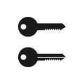 Flat Key Icon Set Sign Vector Illustration Ã¢â¬â Vector Royalty Free Stock Photo