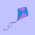 Flat Kite Vector Kite Day illustration 14 January Kite Icon