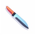 Colorful Fauvist Knife Icon On White Background