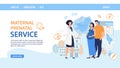 Flat Landing Page for Maternal Prenatal Service