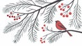 Flat lay Christmas branches background. top view. Copy space. Slow moving video.