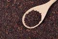 Flat Lay close up of delicious Black Rice