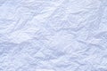 Flat lay, Close-up texture of Crumpled white color tissue paper background abstract. Detail texture of pattern with free space cop Royalty Free Stock Photo