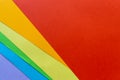 Flat lay of color paper sheets Royalty Free Stock Photo