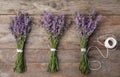 Flat lay composition with lavender flowers