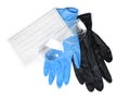 Flat lay composition with medical gloves Royalty Free Stock Photo