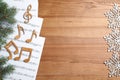 Flat lay composition with music sheets Royalty Free Stock Photo