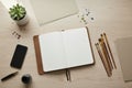 Creative Workspace Flat Lay Royalty Free Stock Photo