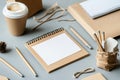 Workspace Essentials Royalty Free Stock Photo