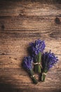 Flat lay of fresh lavender Royalty Free Stock Photo