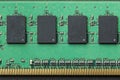 Flat Lay Graphic Still Life Close-up Of DIMM RAM Computer Memory Chip Module. Horizontal Background Or Icon Image.