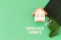 Flat lay greener home concept Royalty Free Stock Photo