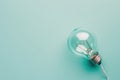 Flat Lay Of Light Bulb Symbolizing Clear Communication And Understanding Complex Concepts