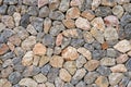 Flat lay photograph of colorful stone wall. Stone background texture Royalty Free Stock Photo
