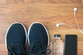 Flat lay of sports activities